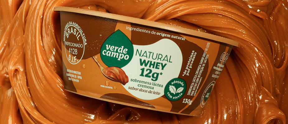 Imagem destaque: Verde Campo amplia linha Natural Whey com sobremesa proteica