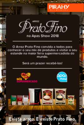 Imagem: Arroz Prato Fino Presente na Apas Show 2018