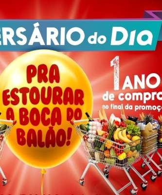 Imagem: Dia Comemora Aniversário e Presenteia Clientes