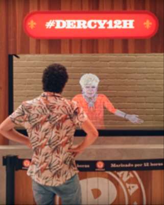 Imagem: Popeyes Usa Dercy Gonçalves Virtual