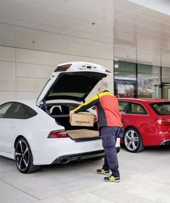 Imagem: Amazon e Audi Testam Entrega em Porta-malas