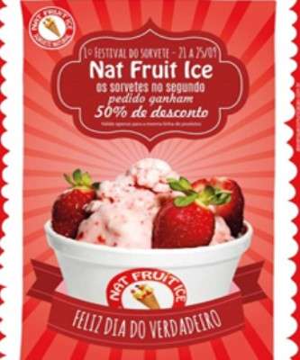 Imagem: Nat Fruit Ice Comemora Dia do Sorvete