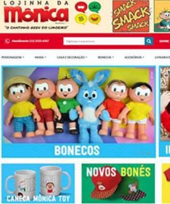 Imagem: Lojinha Virtual da Mônica é Reinaugurada