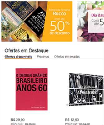 Imagem: Amazon Dá Descontos em eBook e Livros
