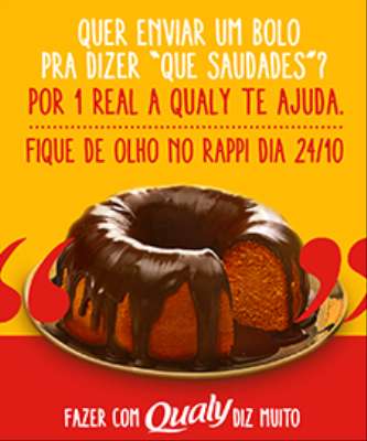 Imagem: Qualy Oferece Bolos por R$ 1,00
