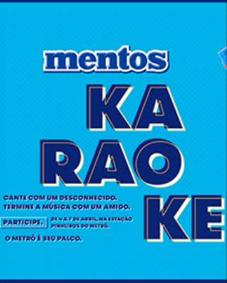 Imagem: Mentos Disponibiliza Karaokê no Metrô de SP