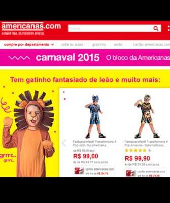 Imagem: Americanas.com Cria Hotsite Para a Data