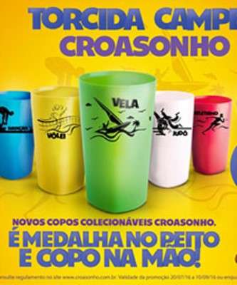 Imagem: Croasonho Lança Copos de Modalidades Esportivas