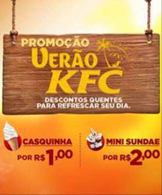 Imagem: KFC Oferece Três Produtos em Promoção