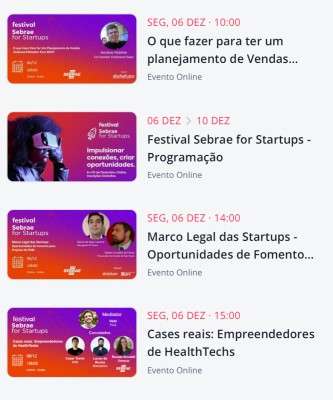 Imagem: Sebrae For Startups Terá Mais de 30 Painéis