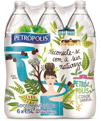Imagem: Água Petrópolis Desenvolve Rótulo com Arte