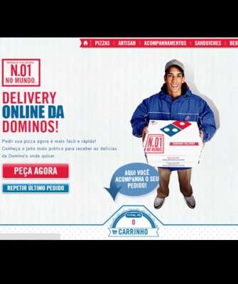 Imagem: Domino´s Pizza Lança Site no Brasil