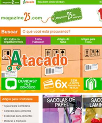 Imagem: Magazine 25 Lança Atacado Online