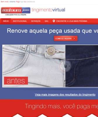 Imagem: Restaura Jeans Lança Loja Virtual