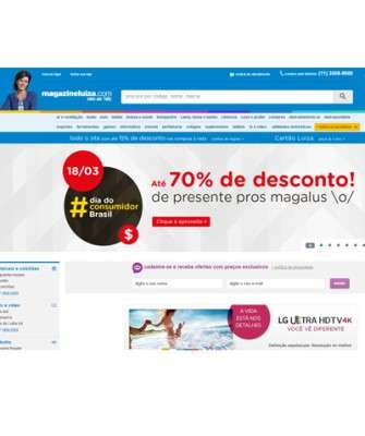 Imagem: Magazineluiza.com Promove Descontos no Dia do Consumidor Brasil