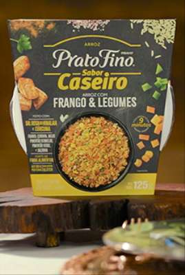 Imagem: Conheça o Arroz com Frango e Legumes da Linha Prato Fino Sabor Caseiro