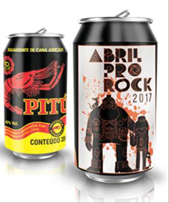 Imagem: Pitú Personaliza Lata para Festival de Rock