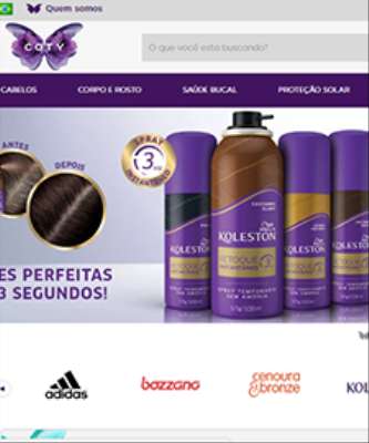 Imagem: Coty Estreia Sua Primeira Loja Online no Brasil