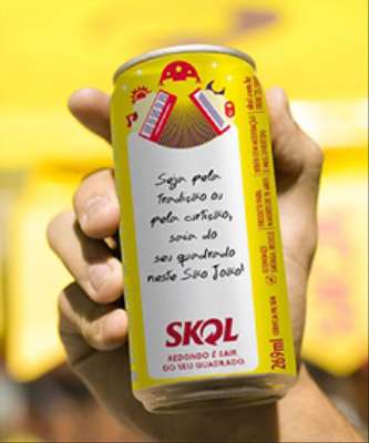 Imagem: Skol Transforma Latas em Correio Elegante