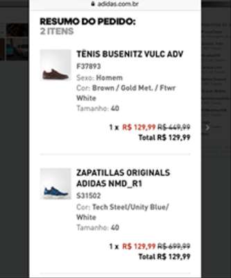 Imagem: Adidas Cancela Pedidos Feitos na Black Friday
