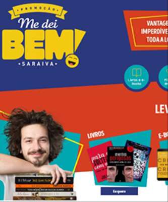 Imagem: Saraiva Promove Campanha Me Dei Bem