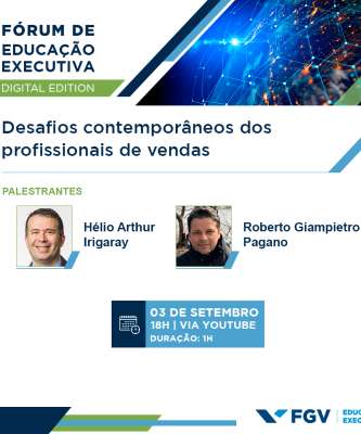 Imagem: FGV Promove Webinar Sobre Desafios de Vendas