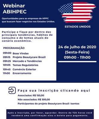 Imagem: Webinar Capacita Setor de Higiene Pessoal