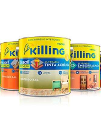 Imagem: Killing Divulga Novo Layout para Tintas Premium