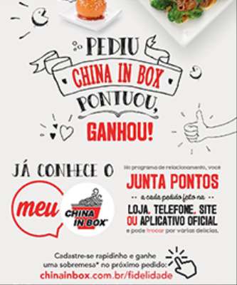 Imagem: China in Box Amplia Programa de Fidelidade