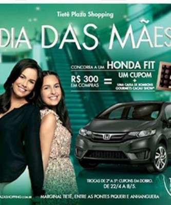 Imagem: Tietê Plaza Shopping Premia Clientes com Carro