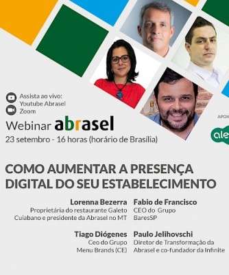 Imagem: Abrasel Aborda Presença Digital em Webinar