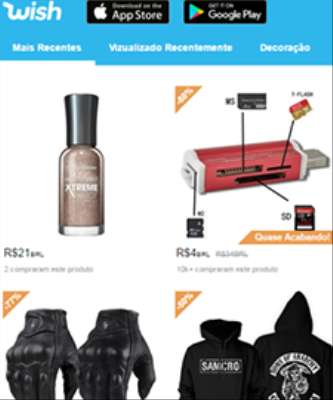 Imagem: Wish Reduz Tempo de Entrega no Brasil