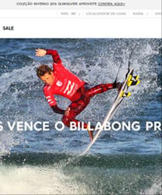 Imagem: Quiksilver Estreia no E-commerce Brasileiro