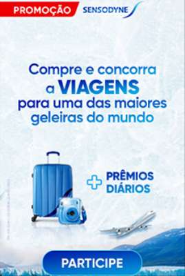 Imagem: Sensodyne sorteia viagens para uma das maiores geleiras do mundo em promoção