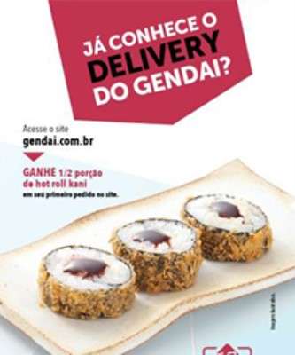 Imagem: Gendai Oferece Delivery Pelo Site