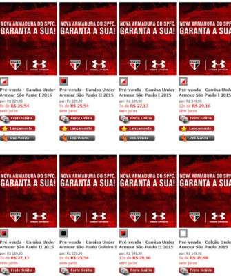 Imagem: Netshoes Registra Pedidos de Novo Uniforme do São Paulo