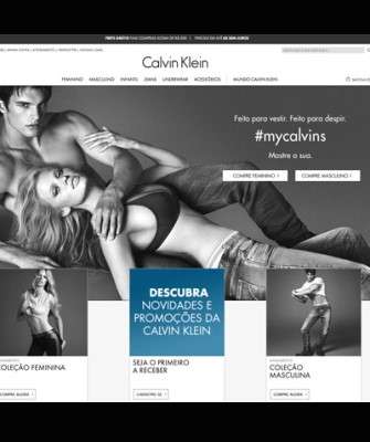 Imagem: Calvin Klein Inaugura E-commerce no Brasil