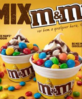 Imagem: Burger King Firma Parceria com M&M