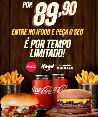 Imagem: Outback Disponibiliza Combos no iFood