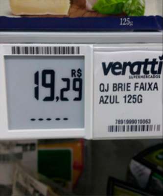 Imagem: Supermercado Veratti Adota Etiquetas Eletrônicas
