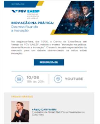 Imagem: Evento Sobre a Desmistificação da Inovação