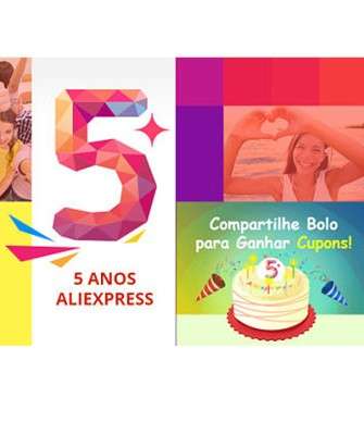 Imagem: AliExpress Comemora Aniversário com Promoções aos Brasileiros