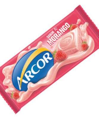 Imagem: Arcor Lança Chocolate Branco com Morango