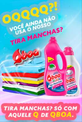 Imagem: Qboa Tira Manchas Zero Cloro e com Poder Oxi
