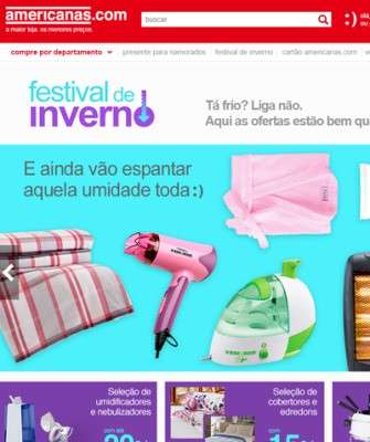 Imagem: Americanas.com Lança Hotsite