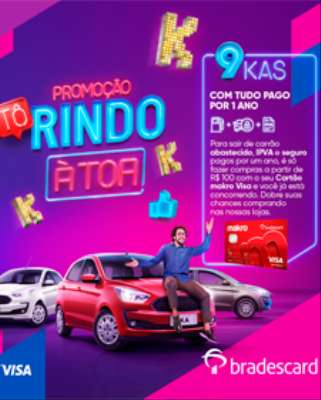 Imagem: Cliente do Cartão Makro Visa Concorre a Carro