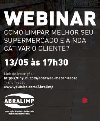 Imagem: Webinar Aborda Limpeza em Supermercados