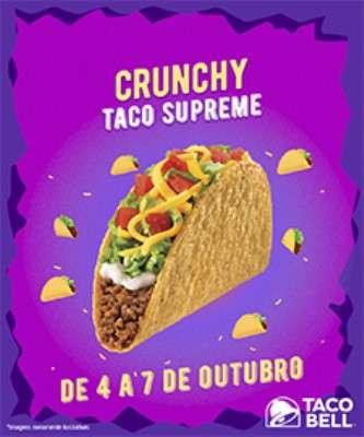Imagem: Taco Bell Oferece Taco em Dobro em Todas as Lojas