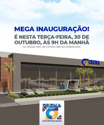 Imagem: Rede Crema Instala 1ª Filial em Americana (SP)
