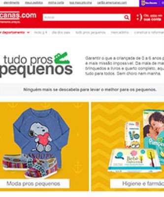 Imagem: Americanas.com Lança Loja para Bebês e Crianças